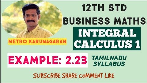 12th Std BM Example 2.23 Evaluate Integration √ 1+ sin 2x dx