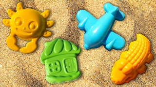 Jeux de sable pour les petits. Développement d’enfants. Vidéos éducatives en français.