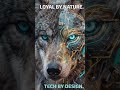 Loyal by Nature | Tech by Design ⚙️🐺 #Shorts #Cyberpunk #Wolf