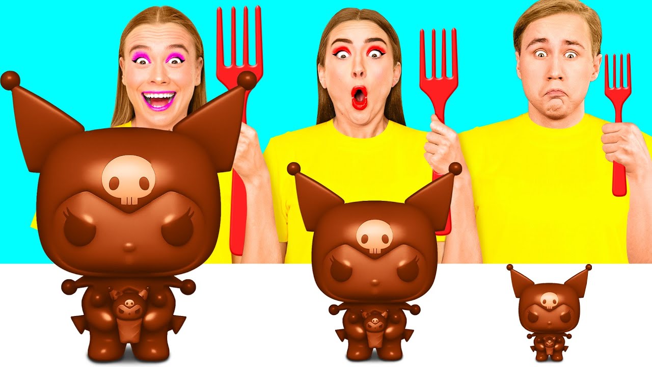 Большая, Средняя или Маленькая Тарелка Челлендж | Фантастические Лайфхаки с Едой