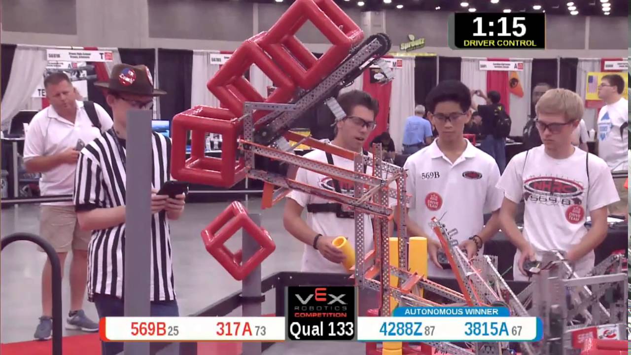 2015 VRC Arts Q133 - 569B 317A vs 4288Z 3815A - 65 to 45 - VEX Worlds 2015 - Arts Division
