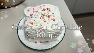 갸또쇼콜라 만들기 | 케이크 홈베이킹 | 머랭, 생크림 | Gateau AU Chocolate Recipe