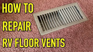 How to repair a RV floor heating register duct (EP 147)