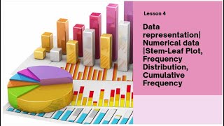 Lesson 4-Numerical data| Ordered Array, Stem-Leaf Plot, Frequency distribution, Cumulative Frequency