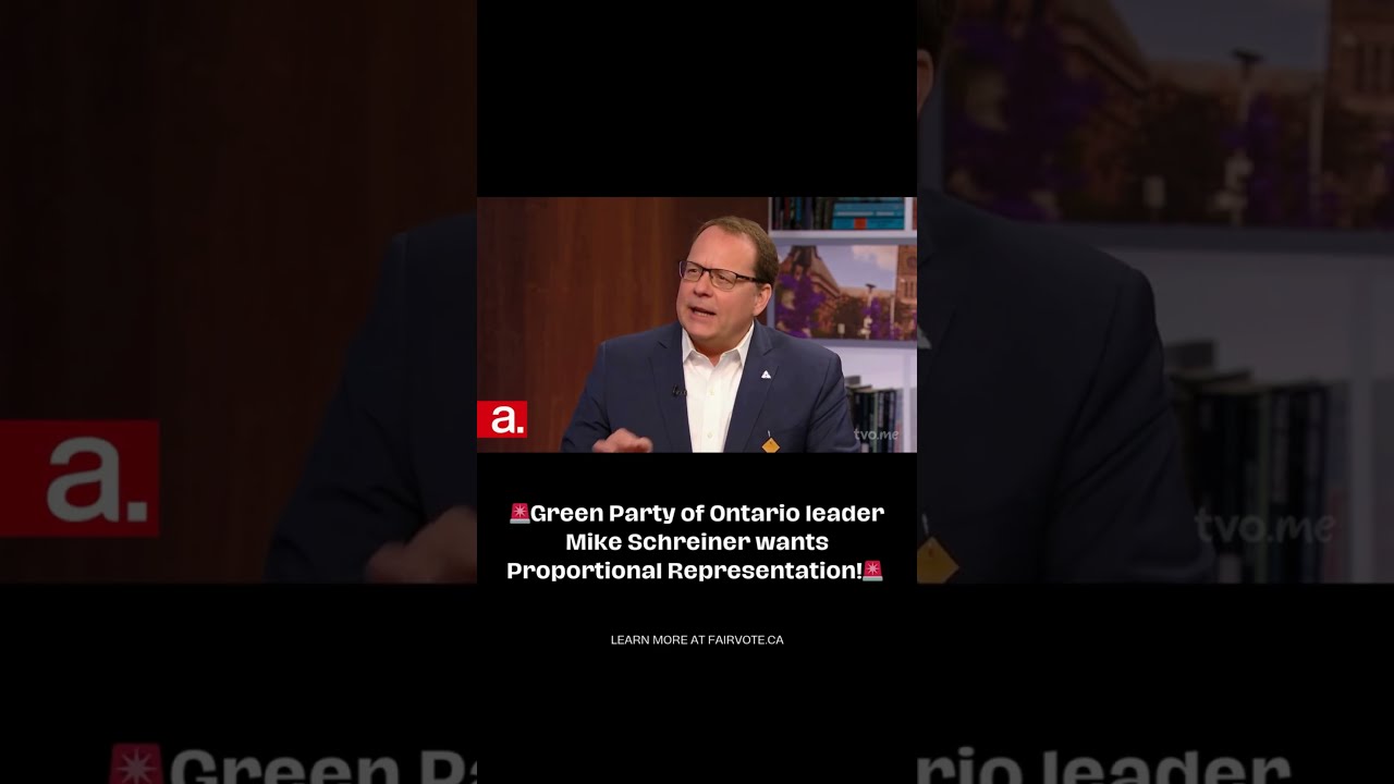 Mike Schreiner Calls For Proportional Representation During The 2025 Ontario Election