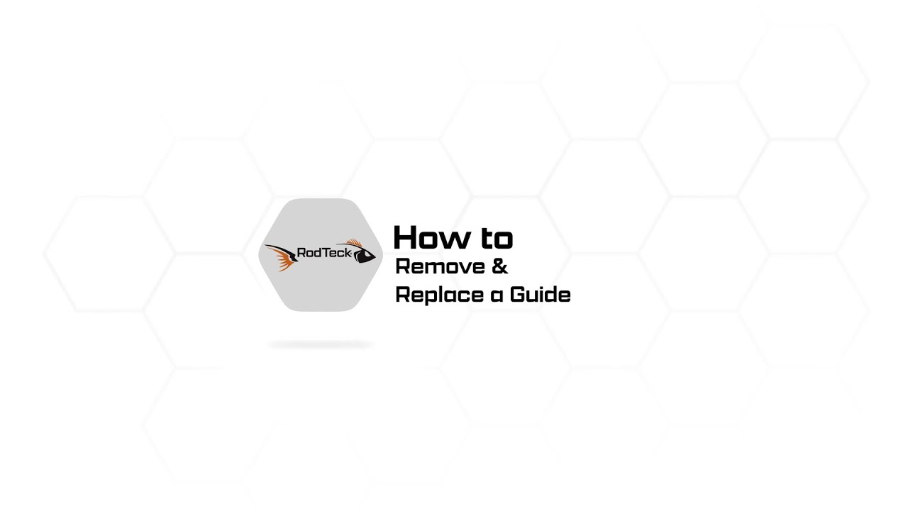 Remove and replace a fishing rod guide 