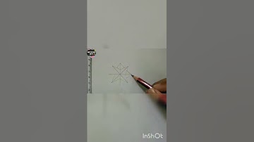 How to draw 8 pointed star✳️ | Easy step by step | Eight pointed star easy| #Shorts #unfoldingarts