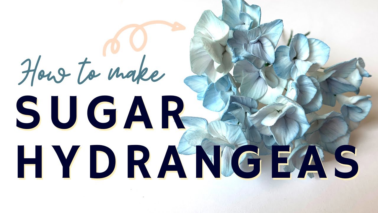 Мастер-класс по созданию гортензии из мастики // Мастер-класс по созданию цветка из мастики // С ...