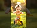 Adorable Baby Riding Tricycle With Cute Puppy On Head Cutest Moments Ever Viral Baby Video 2025 Adorable Baby Riding Tricycle With Cute Puppy On Head Cutest Moments Ever Viral Baby Video 2025
