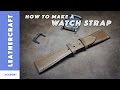 Leather watch strap tutorial/The LeatherCraft Academy/leather craft tutorial