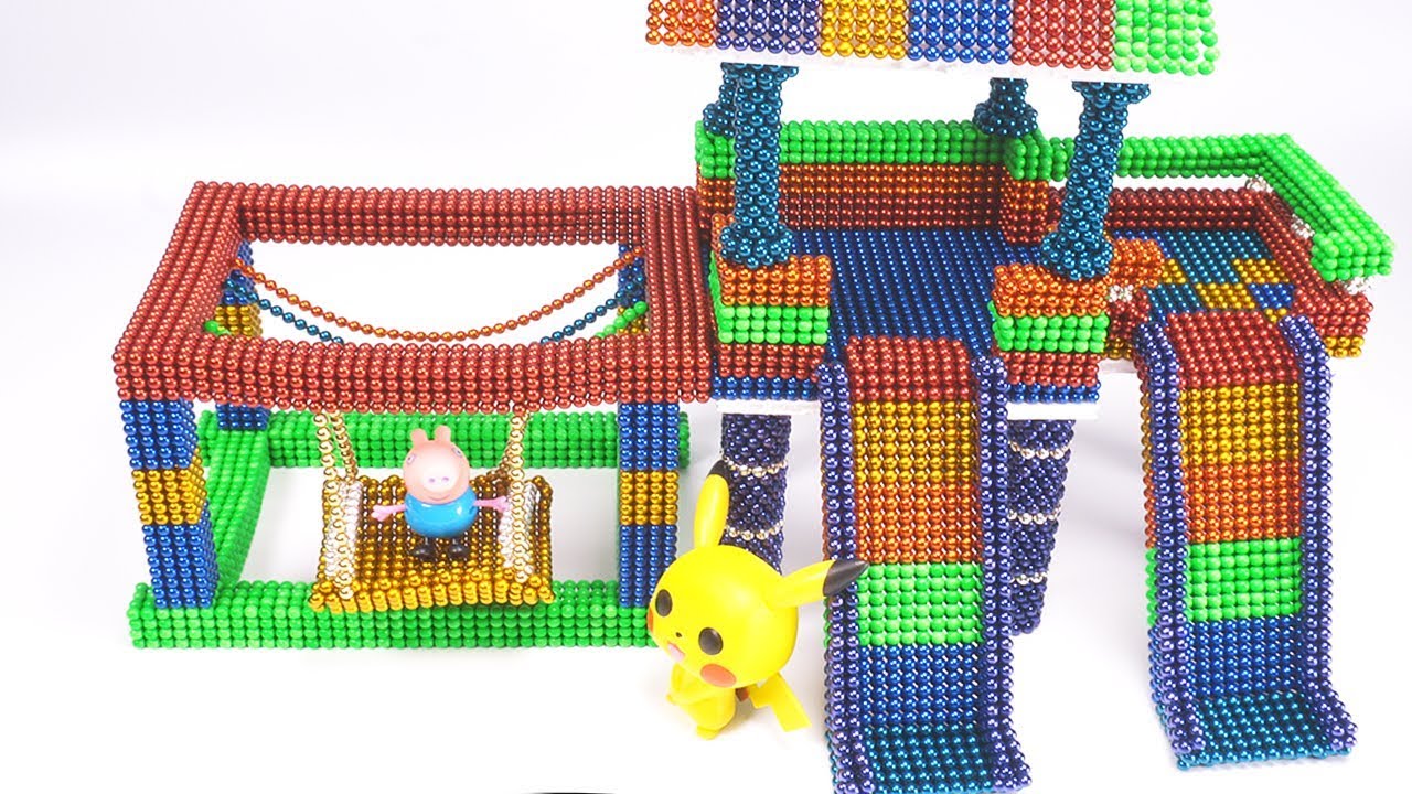 DIY Making Indoor Playground with Balls ( ASMR )