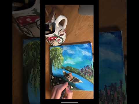 cute painting inspo 🐹 #shorts #shortsclip #acrylicpainting #paintwithme #hamster #fypシ #foryou #fyp (video tutorial)