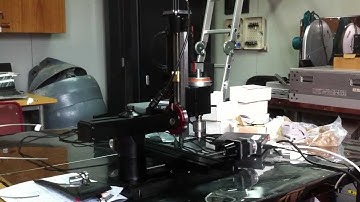 First test of our new shiny Sherline 8 Axis CNC milling machine