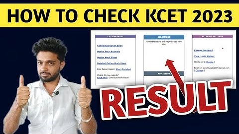 HOW TO CHECK KCET FIRST ROUND RESULT 2023? | KCET 1ST ROUND SEAT ALLOTMENT TODAY | KANNADA