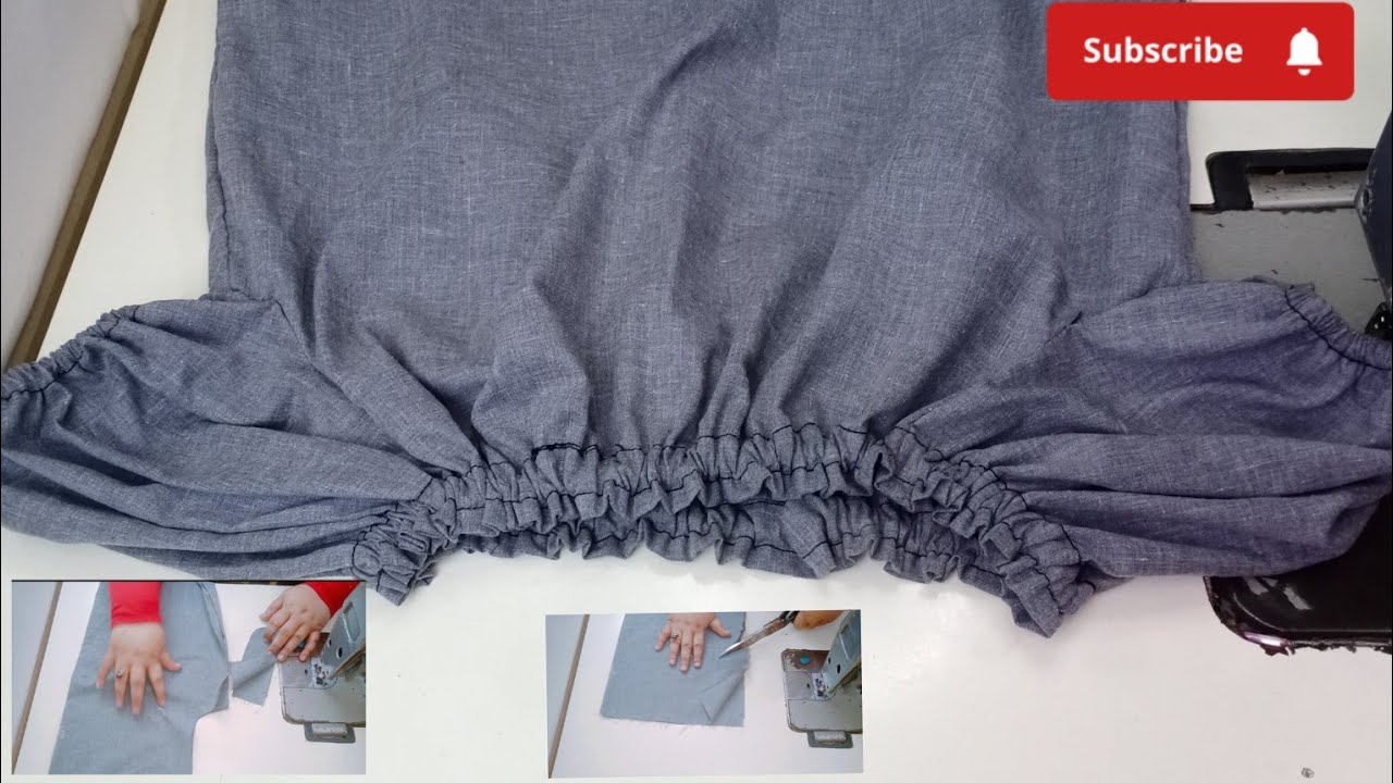 How to Make DIY Elastic Neckline ️Off The Shoulder top | Biggeners ...