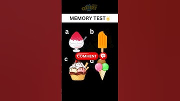 Memory Test - Remember Me?🤩 IQTest #quiz #shorts #shortsfeed #shortsvideo #youtubeshorts
