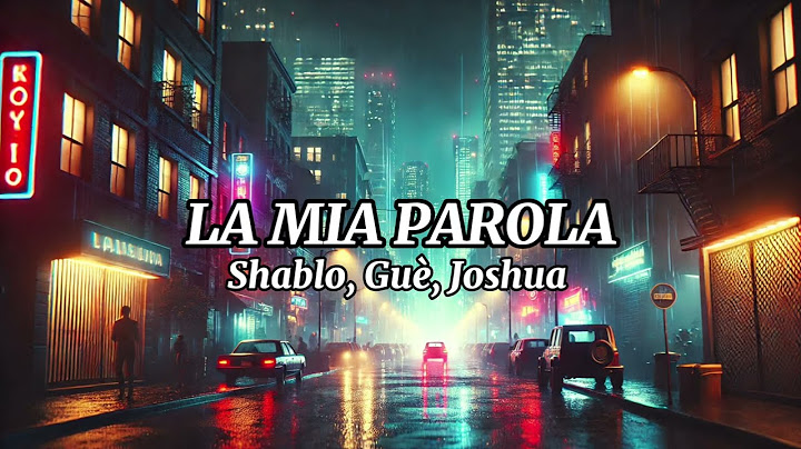 Shablo, Guè, Joshua - La Mia Parola ft.Tormento (Sanremo 2025)