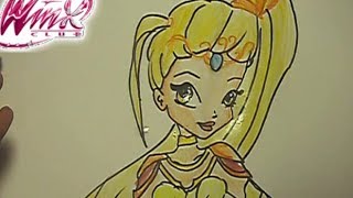 Winx club Drawing and Speedpaint Stella Bloomix