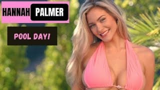 Hannah Palmer | Body of a Goddess 🔥 | Swimsuit Girls Edition Pool Day | Bikini Girls Model