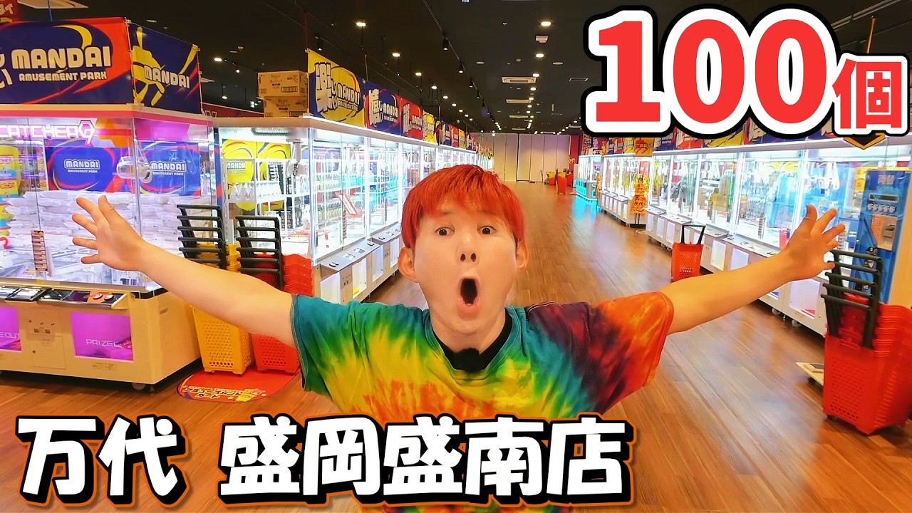 I won't stop playing crane games until I've won 100 prizes