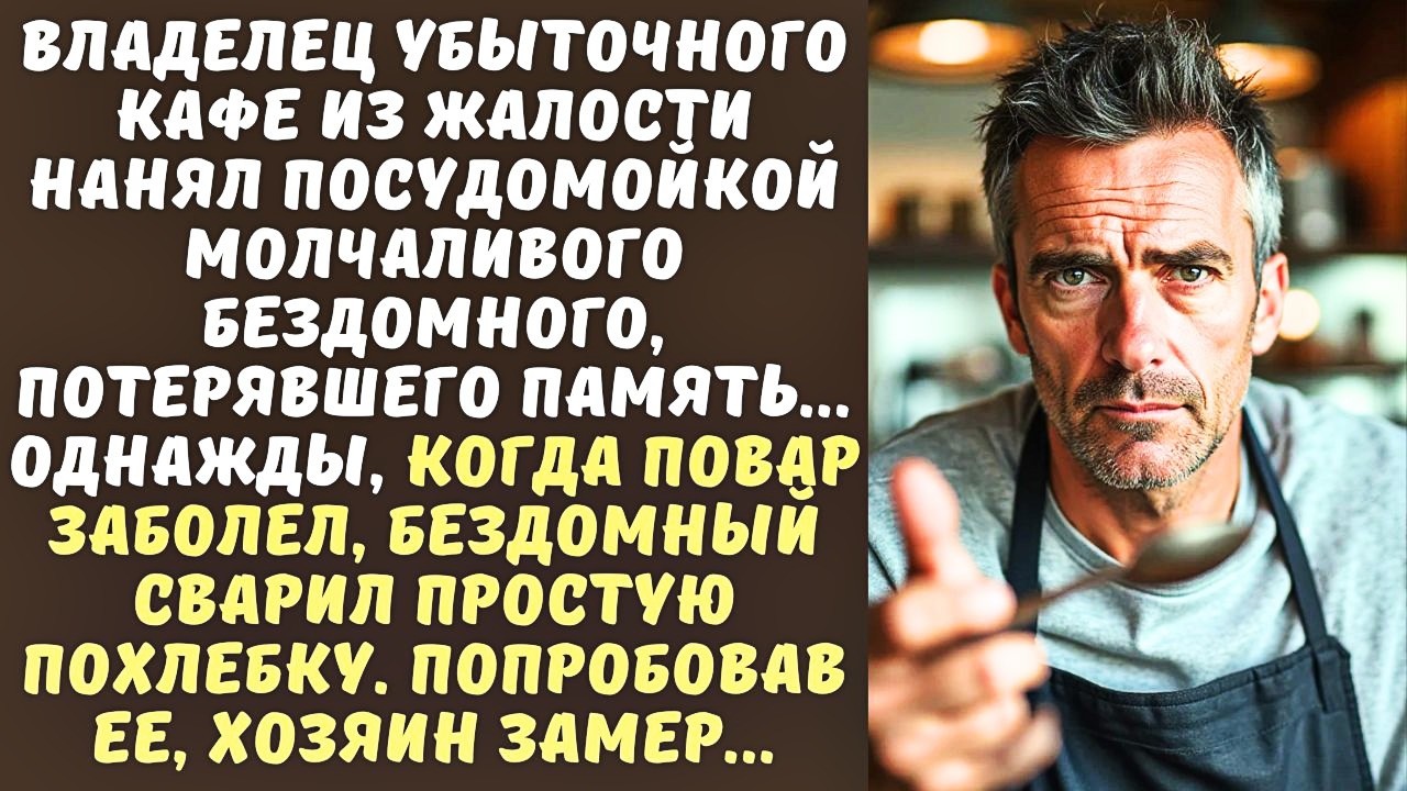 ПОВАР нанял БЕЗДОМНОГО на кухню, а когда попробовал ЕГО похлебку, выронил ложку от шока...