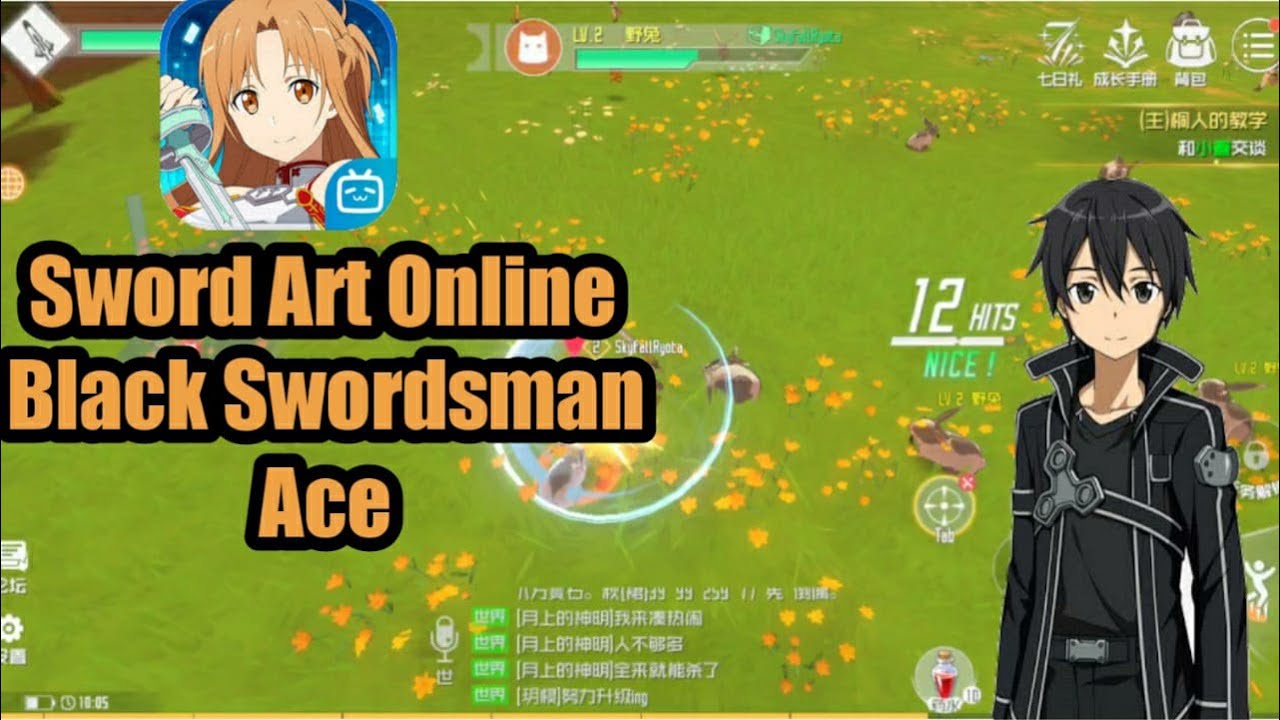 Game SAO Open World !! Sword Art Online Black Swordsman Ace (Android