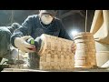 Process of Making End Grain Cutting Board. WoodWork Artisan in Korea