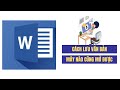 Cách lưu văn bản máy nào cũng mở được