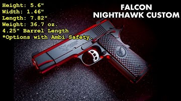 FALCON NIGHTHAWK CUSTOM Quick look مسدسات دهبيه