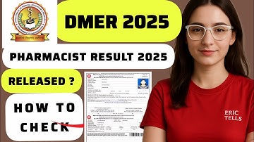dmer pharmacist result 2025 | dmer maharashtra pharmacist result 2025