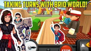 تناوبوا مع تطبيق بريو وورلد! لنصنع بعض تصاميم القطارات! screenshot 3