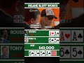 Brutal Knockout Hand in Poker Tournament! 🏆🔥#pokerclips  #wsop  #poker  #shorts #pokerstars