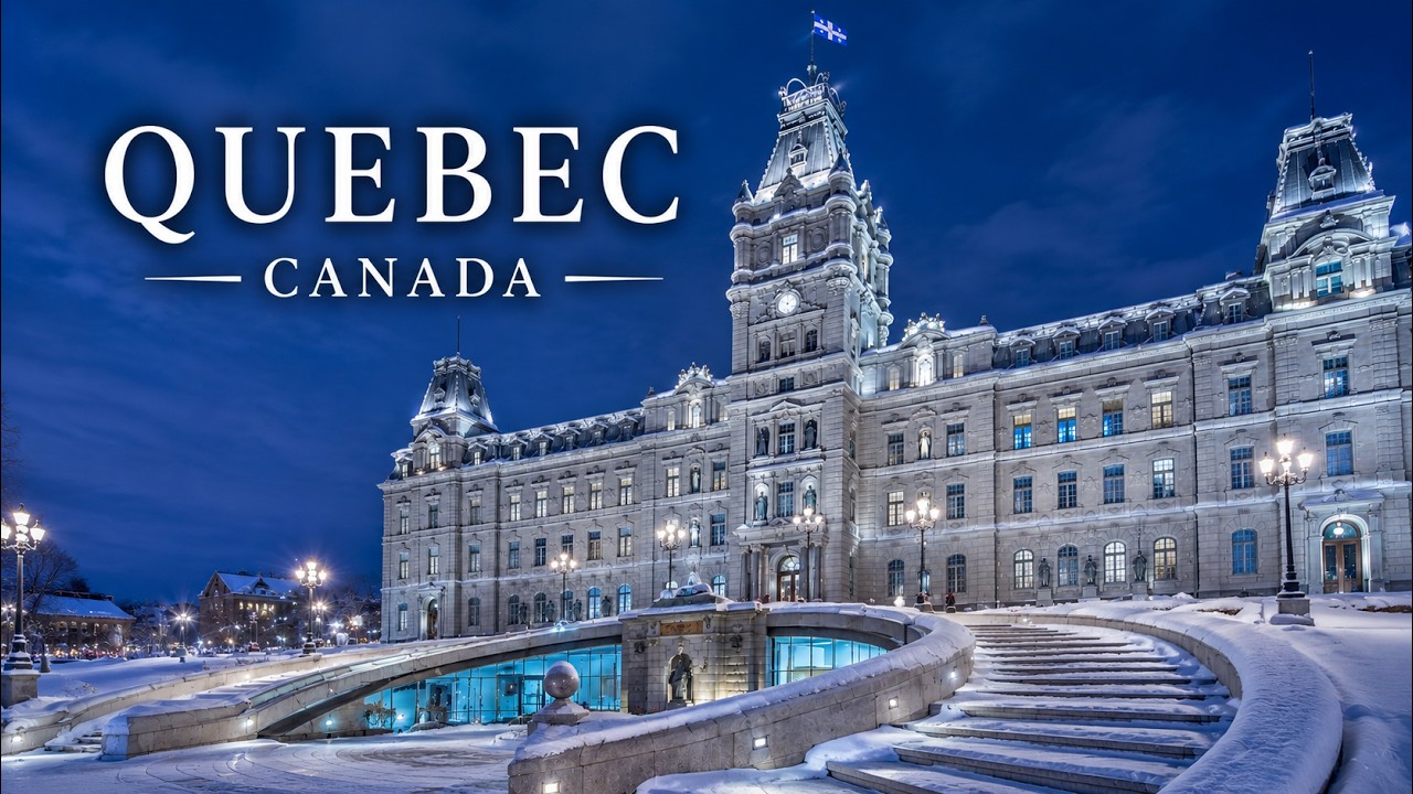 Walking Old Quebec City at –25°C | Extreme Winter Night Snow Walk in ...