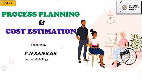 Process Planning and Cost estimation unit 1