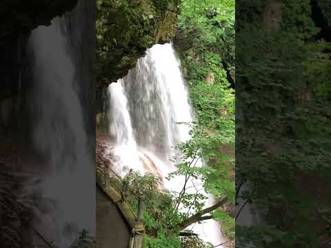 雷滝　裏見の滝　長野県上高井郡高山村 2024年08月15日