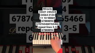 Miracle #piano #pianomusic #pianotutorial #pianolessons #pianocover #elliegoulding #calvinharris