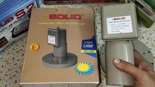 one cable solution c band lnb solid || एक lnb se Horizontal vertical || dd free dish ||c band lnb