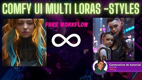 How to use Multiple loras, Comfy UI tutorial Efficient Nodes , --The Easy way-