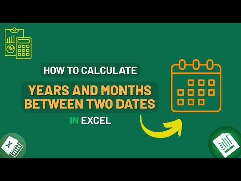How to Calculate Years and Months Between Two Dates in Excel