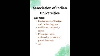 UGC NET Paper-1 | Association of Indian Universities (AIU)| Higher Education System Paper-1 #shorts
