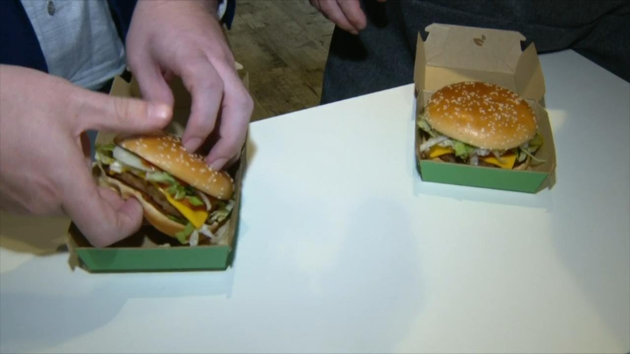 Taste testing the new McDonald's plant-based burger