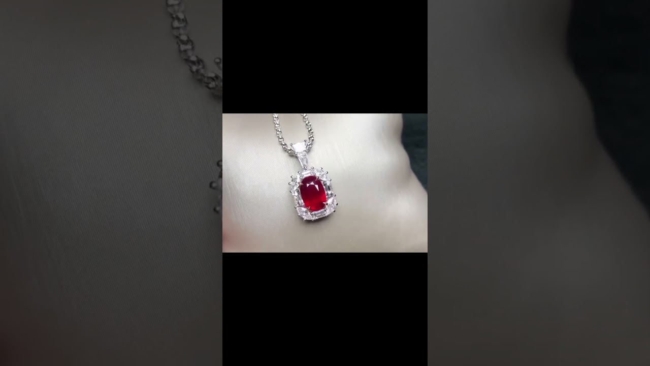 Jewelryay-New arrivals. Ruby pendant with vivid color