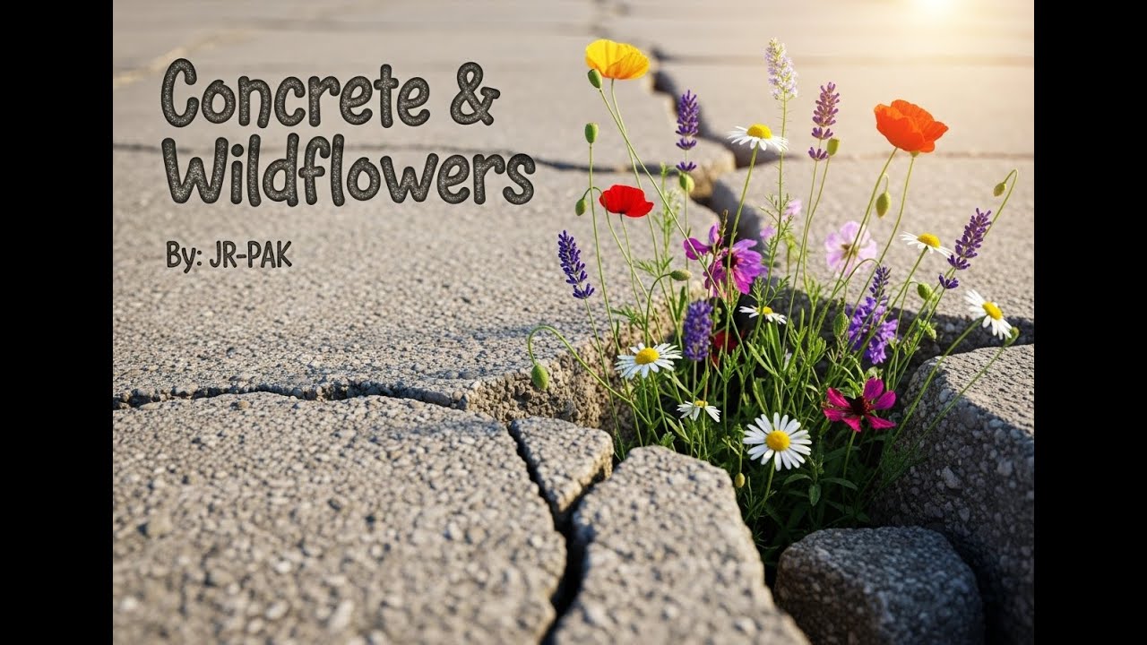 ©️JR-PAK-Concrete & Wildflowers❤️