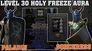 ⚔️ Diablo 2 Resurrected – Glacierheart Runeword Mod (Level 30 Holy Freeze)  Paladin vs Sorceress