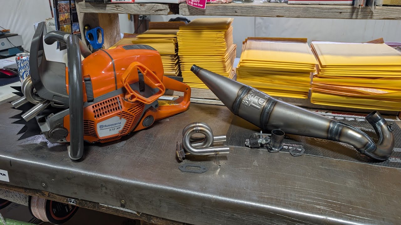 Custom Ported Exhaust Muffler – For Husqvarna 572XP, 572 XP, 565 Chainsaws, Performance Part - View #5