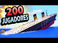 👉 200 Jugadores Escapan del TITANIC de Minecraft!!!