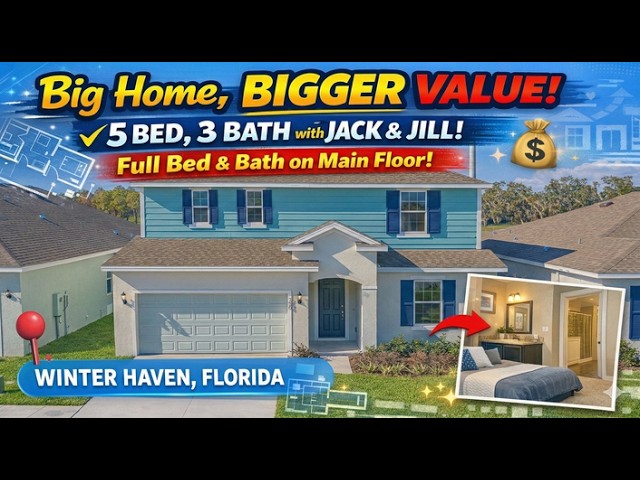 Looking for Space? This 5-Bedroom Florida Home Delivers