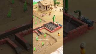 Mini Village Bricks Water Irrigation system#miniature#villgae#reels#nature