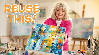 Don't Throw Away Old Canvases! How to Reuse & Repaint Over Them