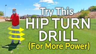 TRY THIS GOLF HIP TURN DRILL TO GET POWER